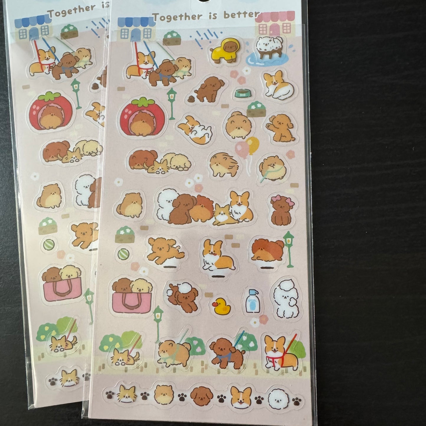 sticker sheet - dog cat