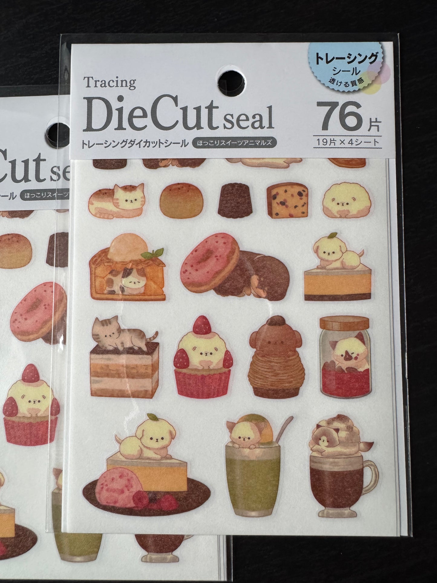 die-cut seal sticker sheet - sweets