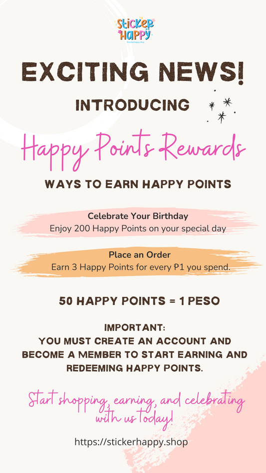 Exciting News: Introducing Happy Points Rewards
