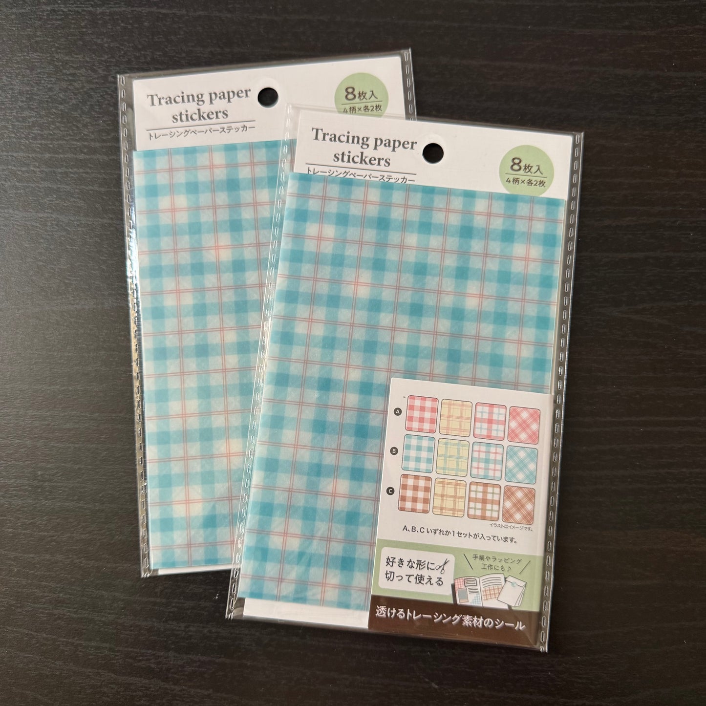 transparent sticker sheet - blue
