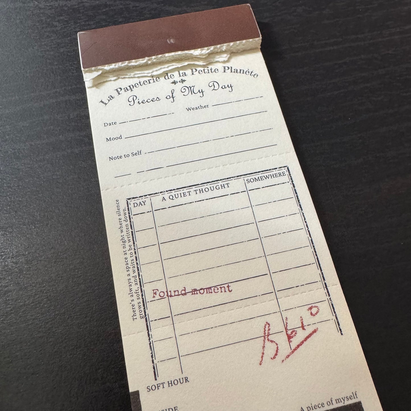 Asteroid notepad