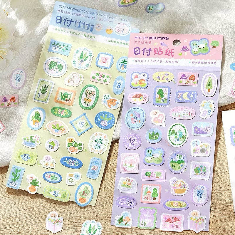 plant sticker sheets