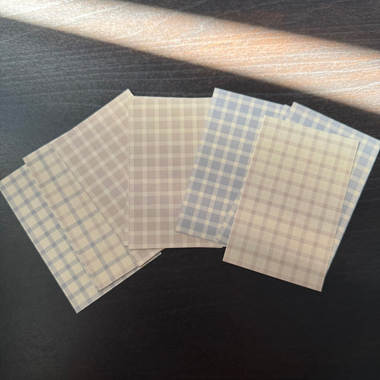 Yier studio gingham memo pad (preloved)