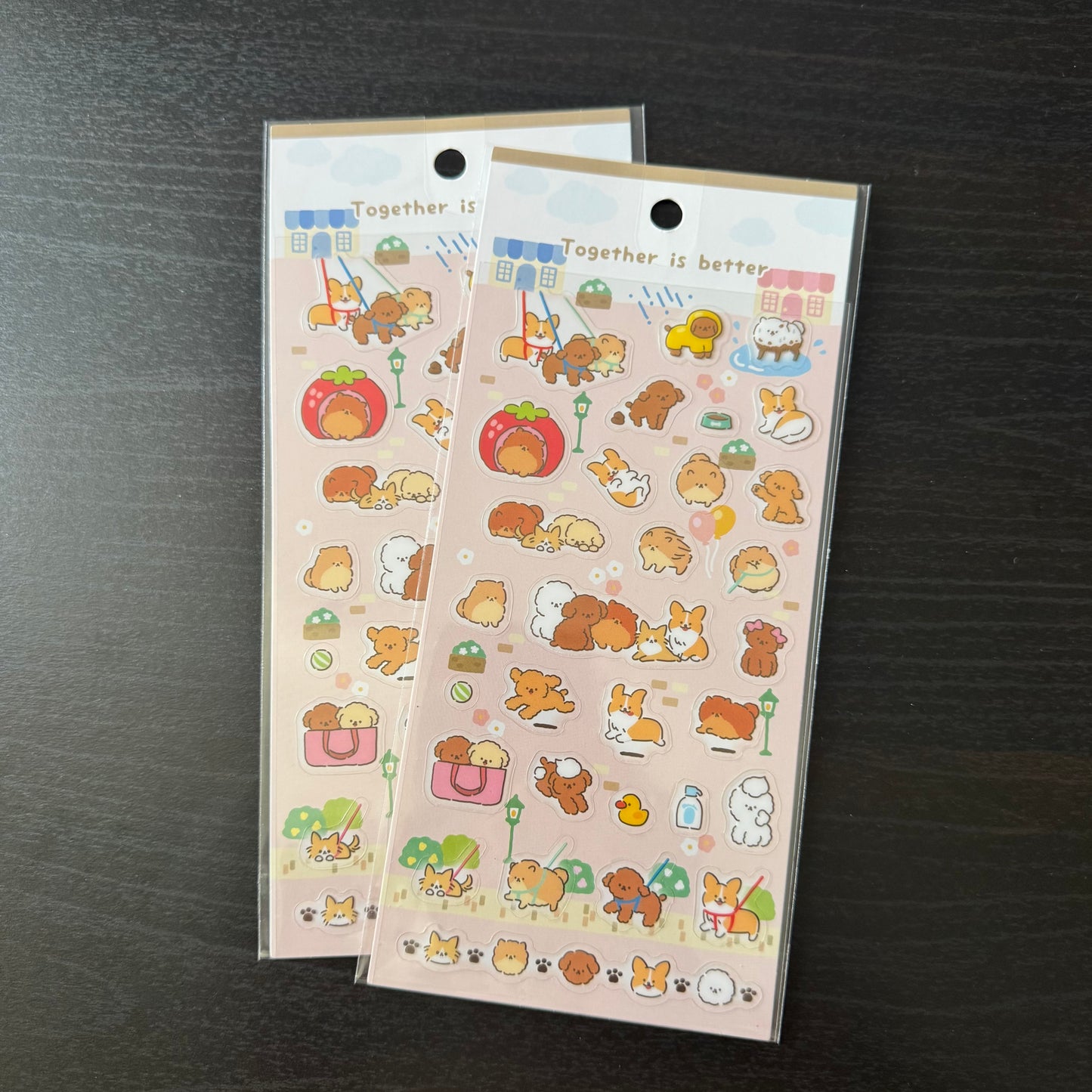 sticker sheet - dog cat