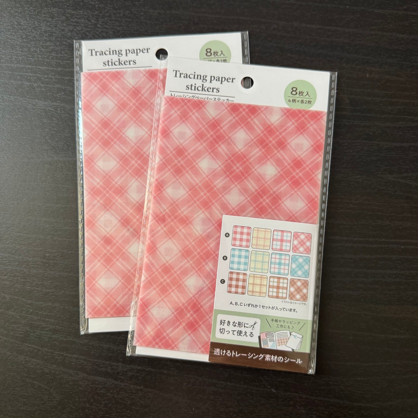 transparent sticker sheet - red