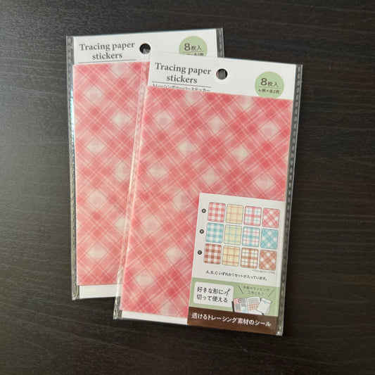 transparent sticker sheet - red