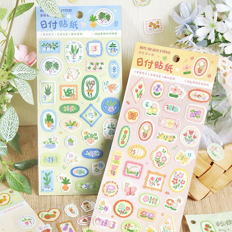plant sticker sheets