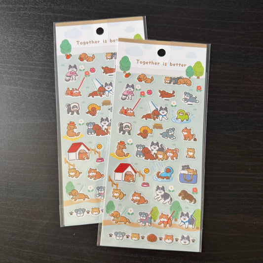 sticker sheet - dog