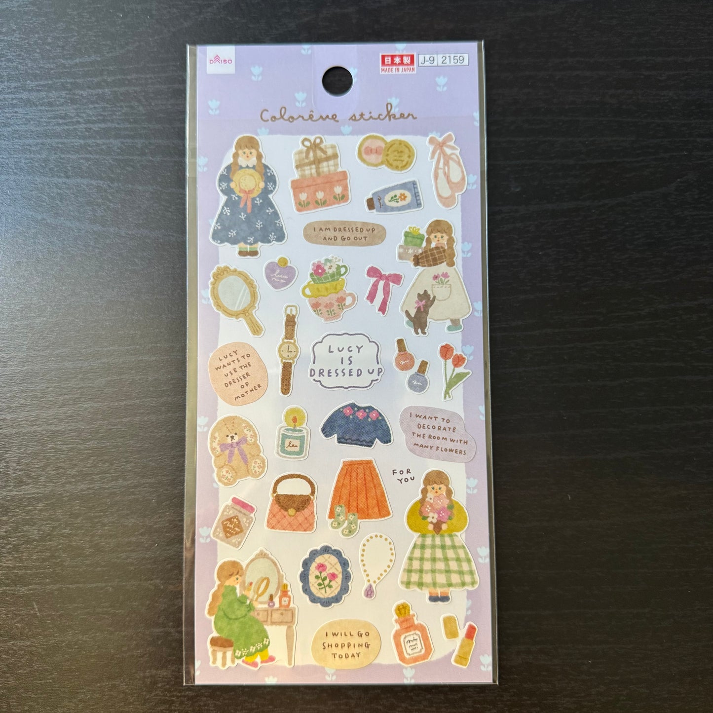 colorene sticker sheet series