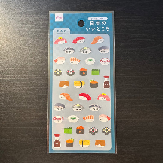 sushi sticker sheet