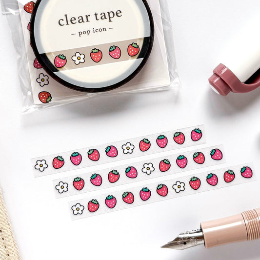 Mind Wave clear tape - strawberries
