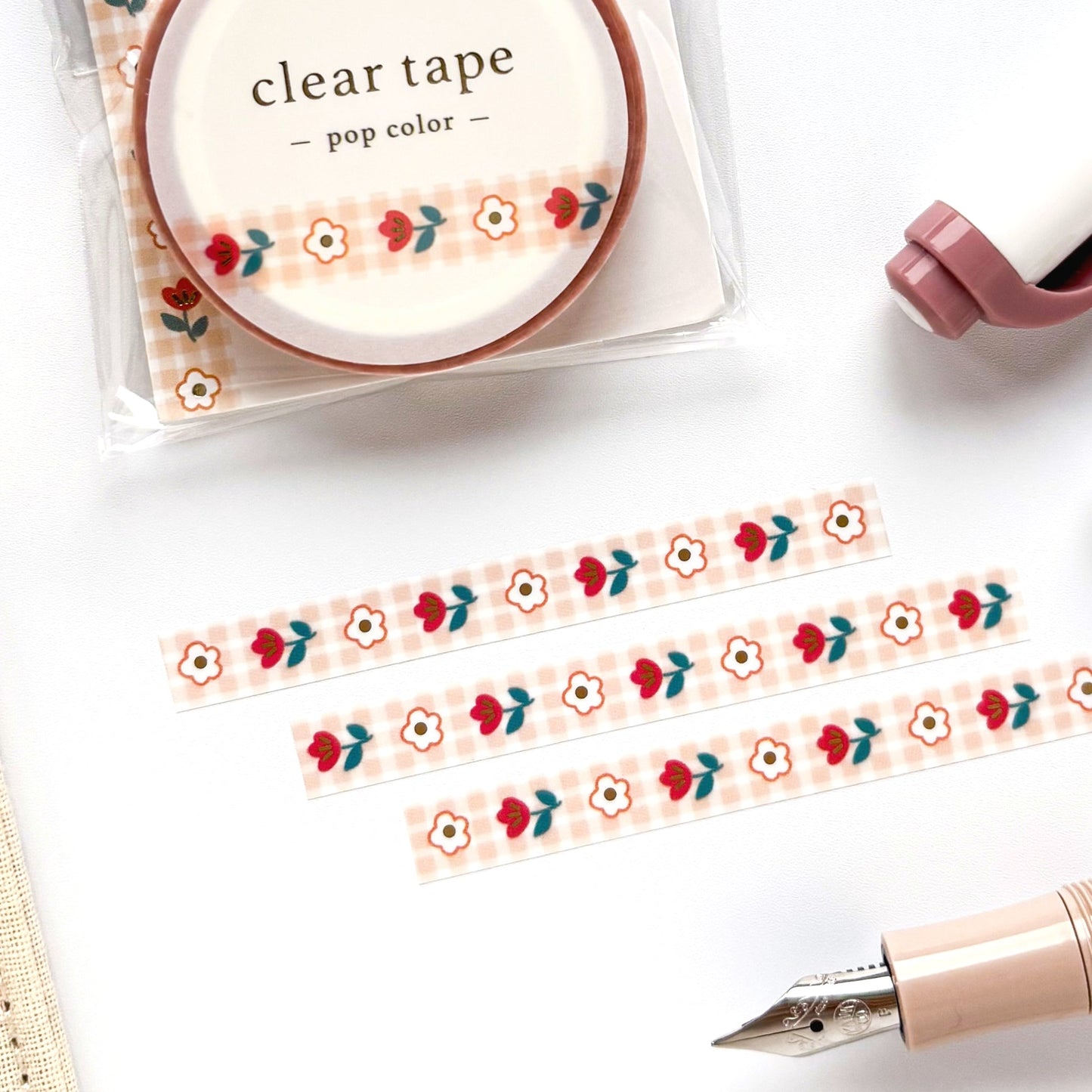 Mind Wave clear tape - flowers 1