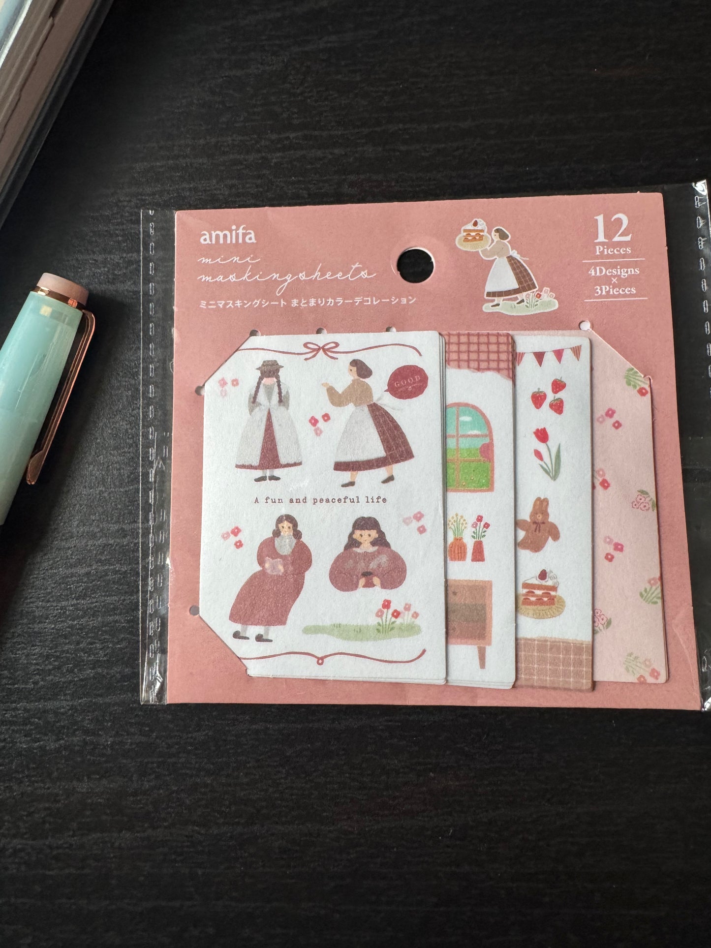 mini masking sheet - pink