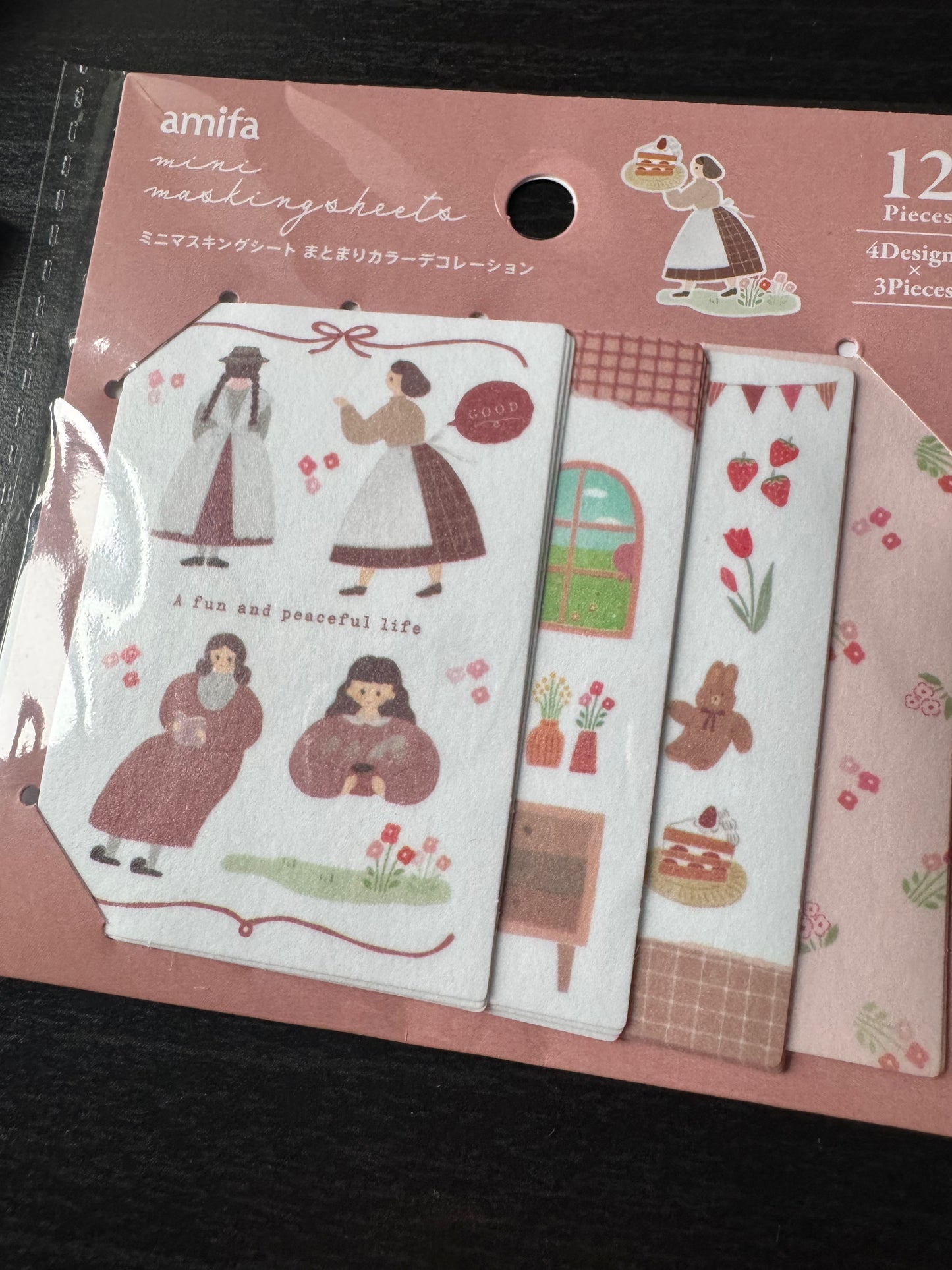mini masking sheet - pink