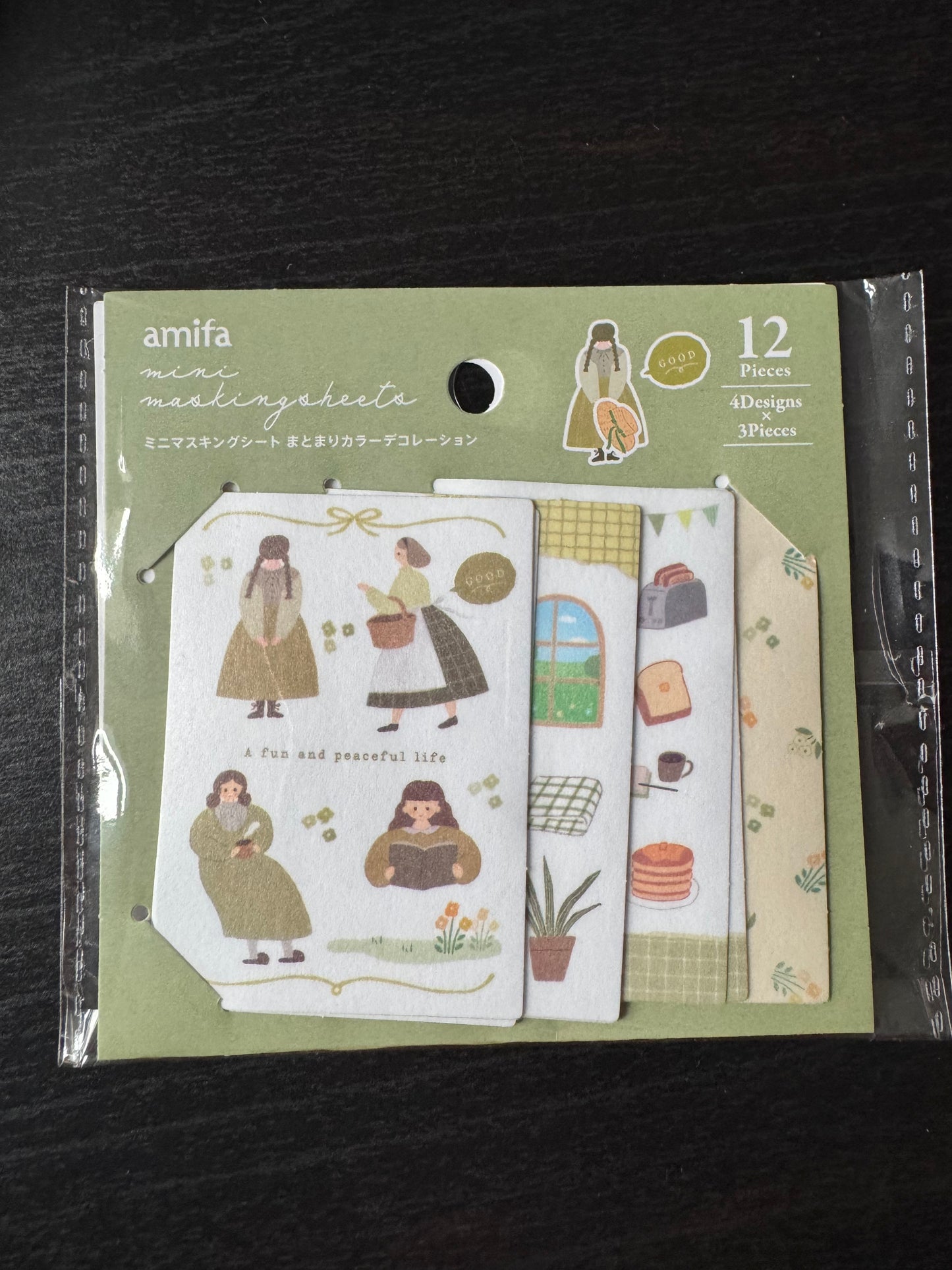 mini masking sheet - green