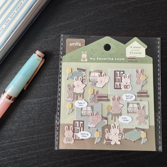my favorite room sticker set - green