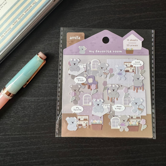 my favorite room sticker pack - purple