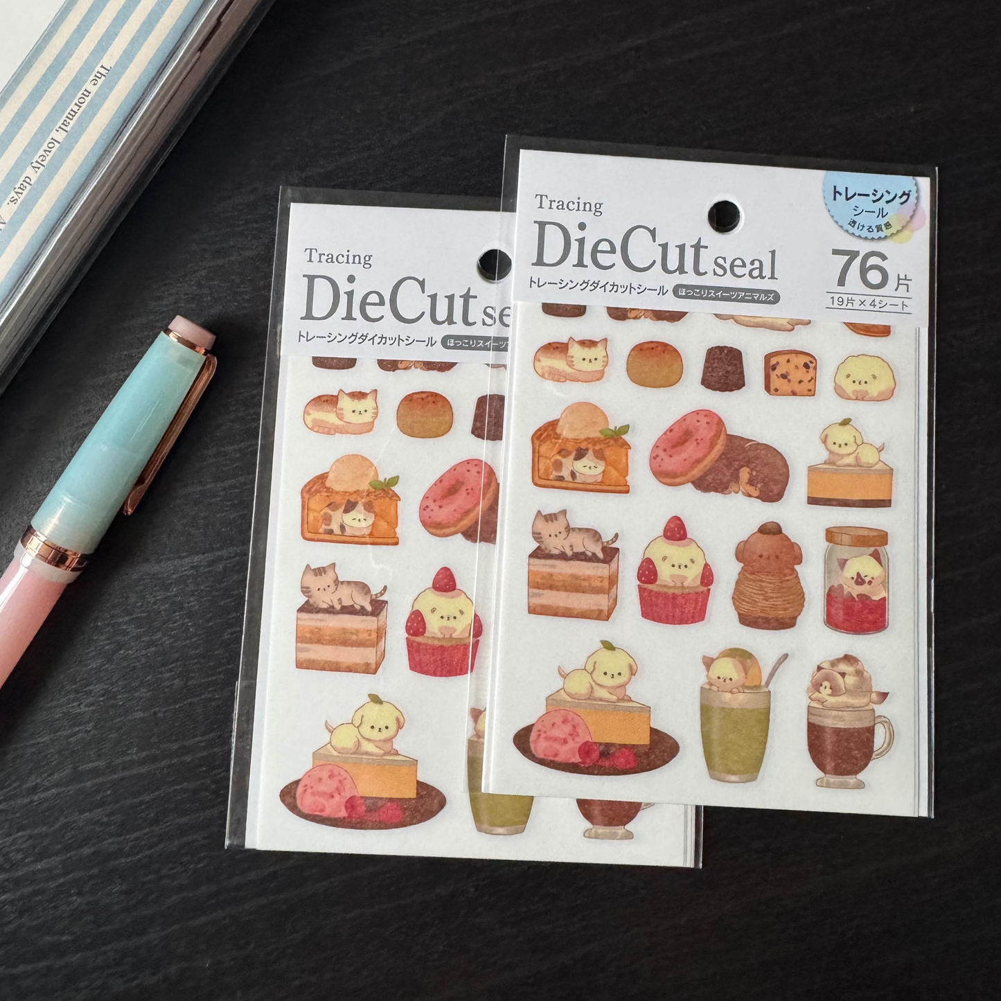 die-cut seal sticker sheet - sweets