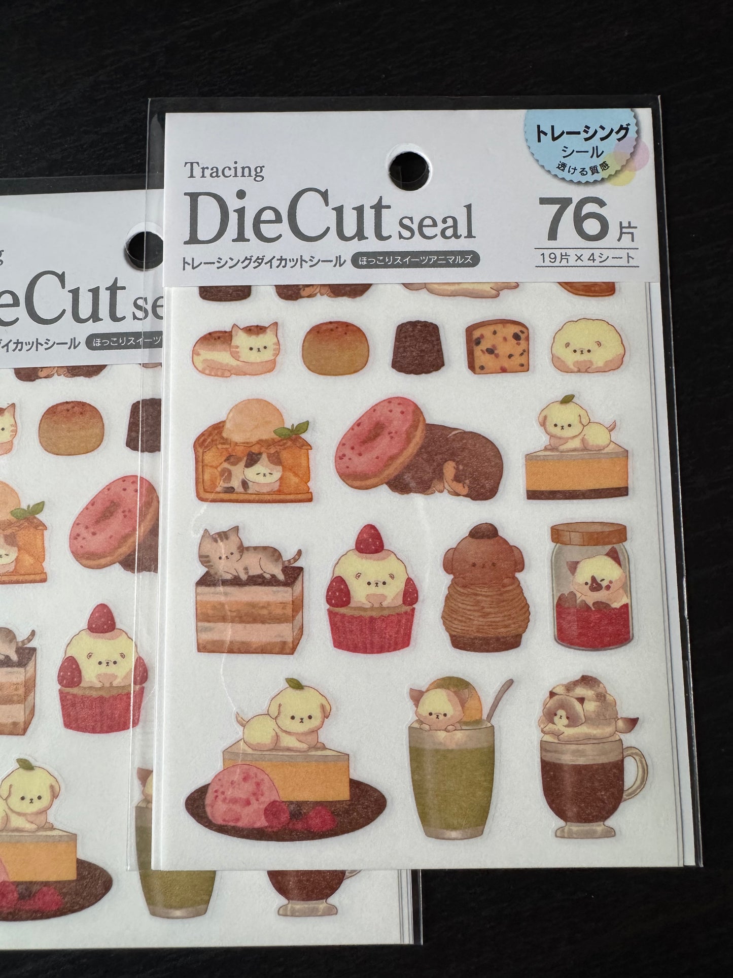 die-cut seal sticker sheet - sweets