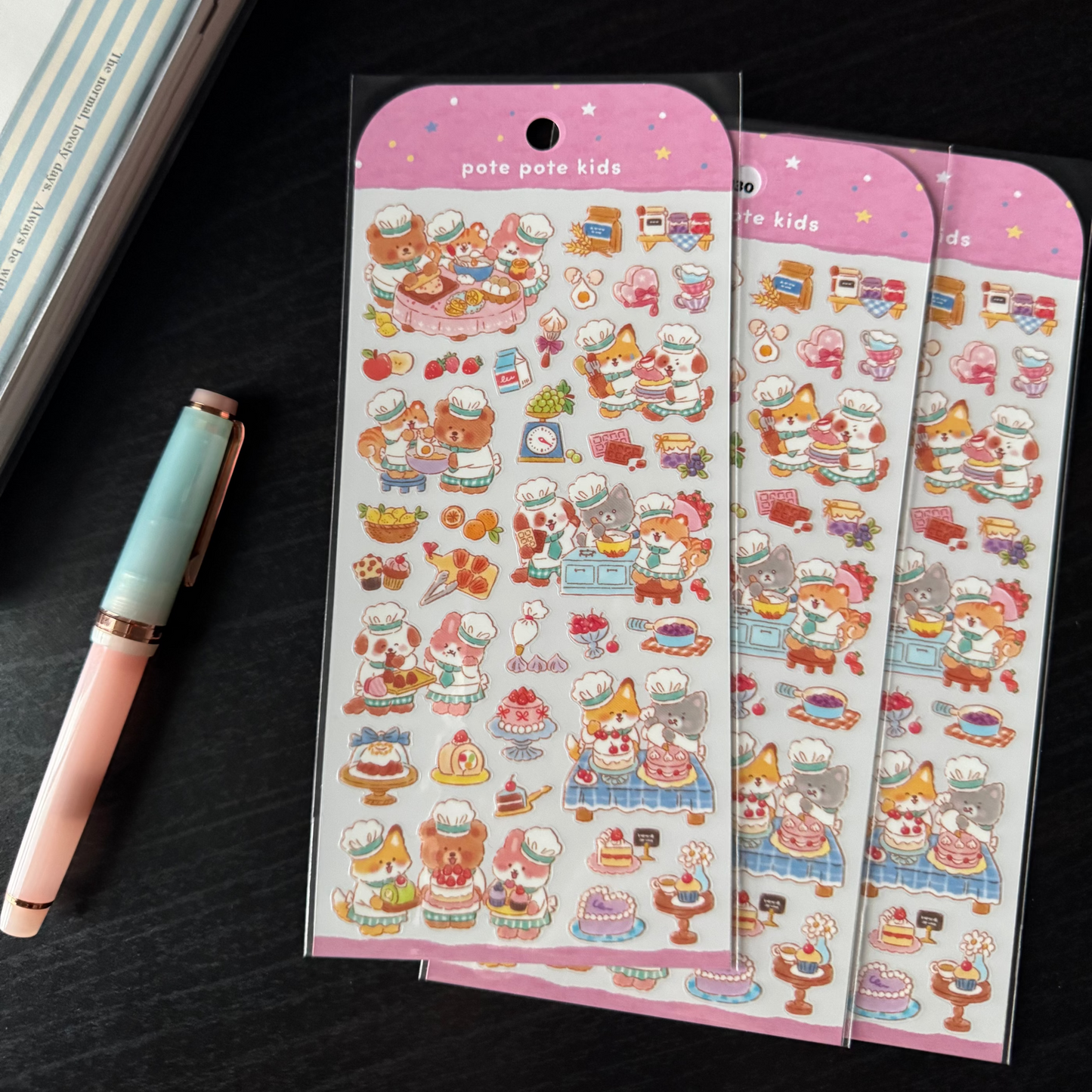 Mind Wave - pote pote kids baking sticker sheet