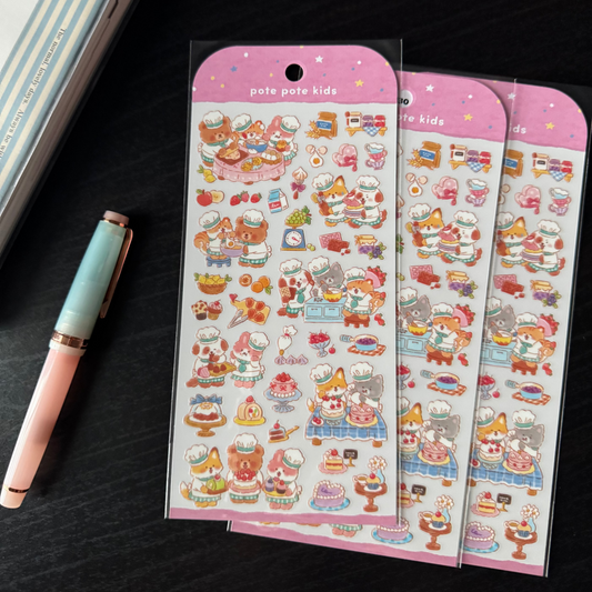 Mind Wave - pote pote kids baking sticker sheet