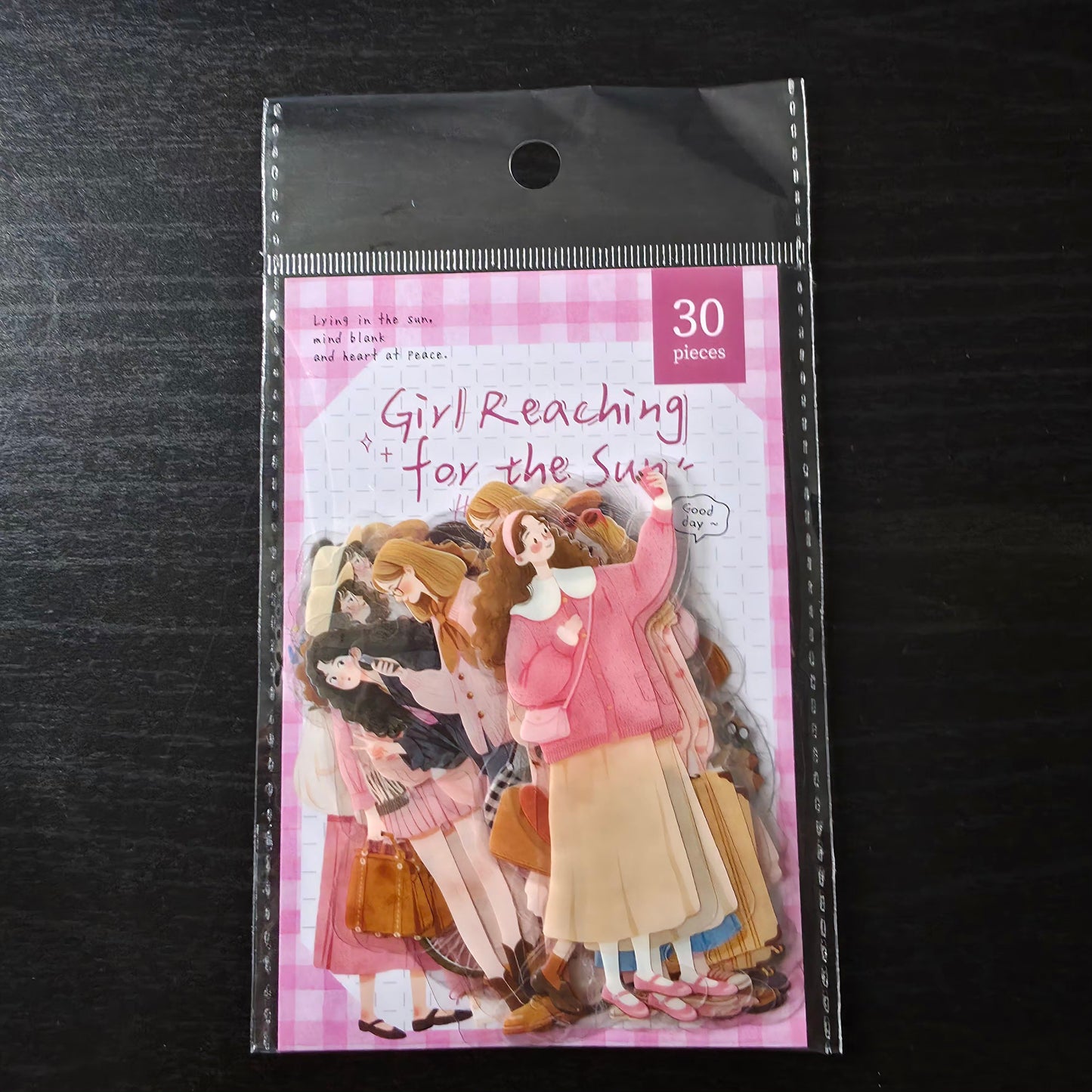 sticker flakes - pink