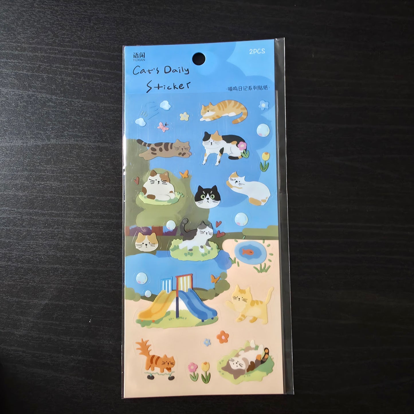 cat sticker sheet 1
