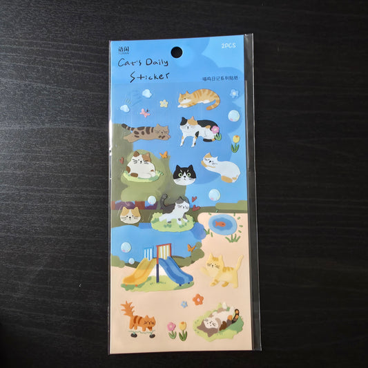 cat sticker sheet 1