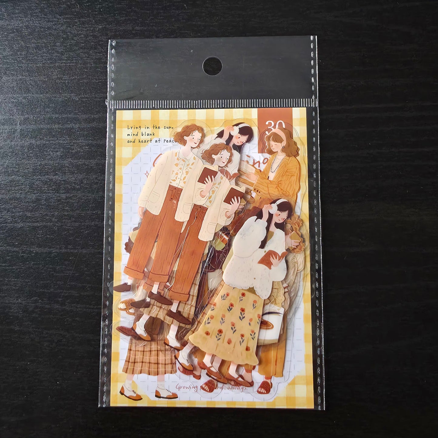 sticker flakes - yellow