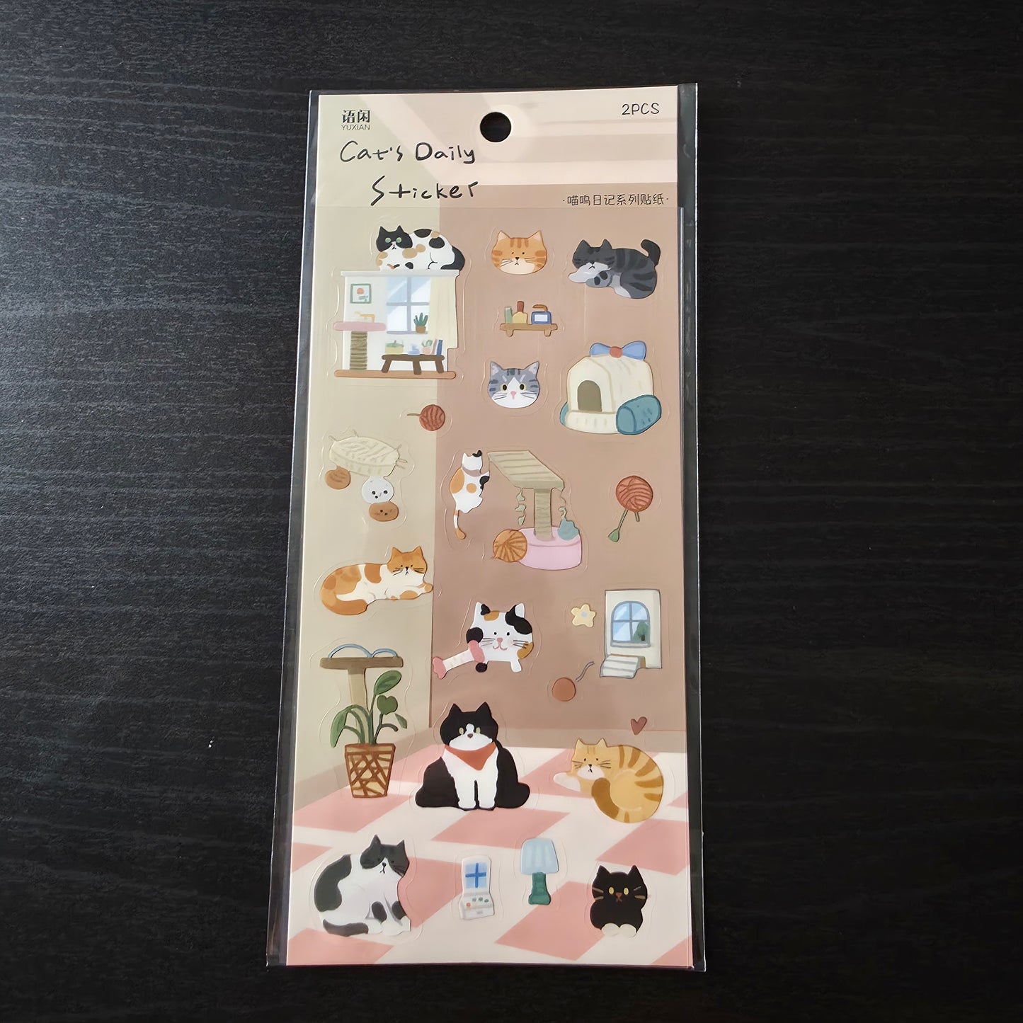 cat sticker sheet 2